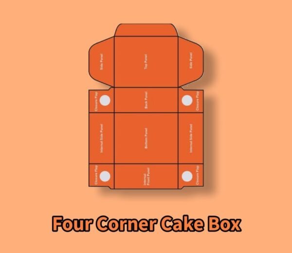 Four Corner Cake Box - Image 2